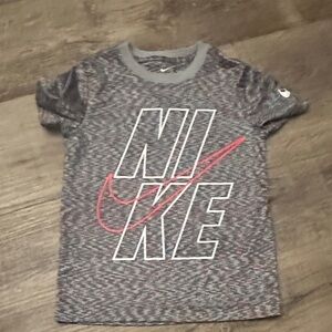 Nike Kids grey and Pink Graphic Tee
